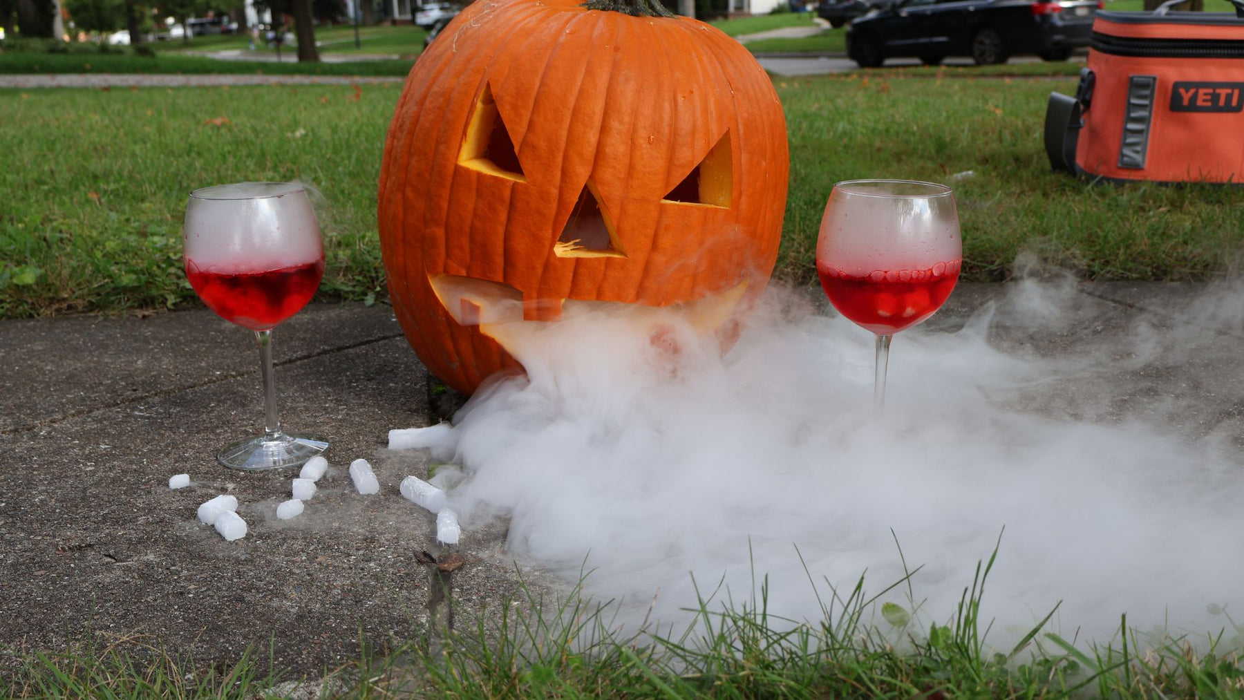Create a Spooky Fog Effect in Your Halloween Pumpkin with Dry Ice