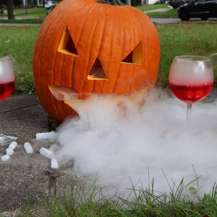 Create a Spooky Fog Effect in Your Halloween Pumpkin with Dry Ice